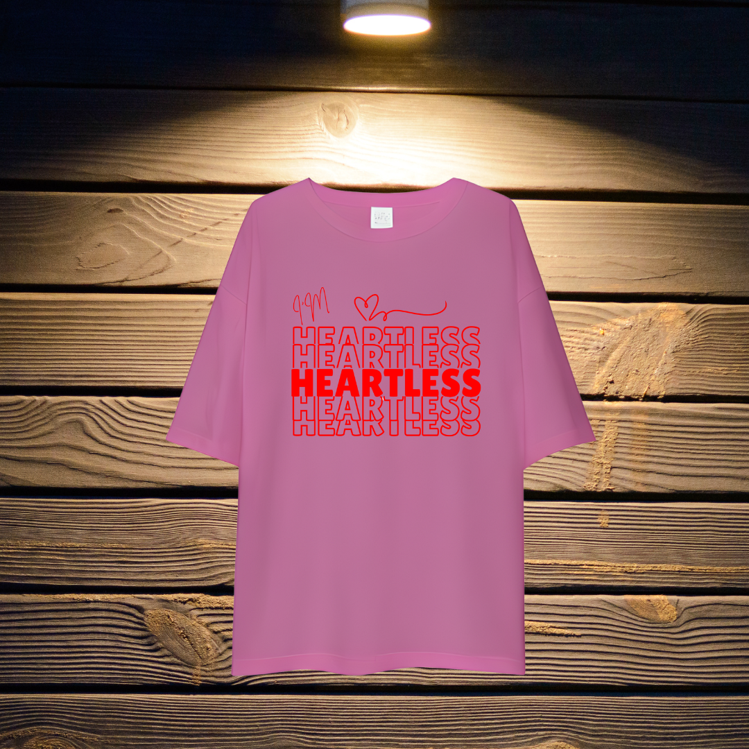 "I'm Heartless" Unisex Oversized T-Shirt Drop Shoulder
