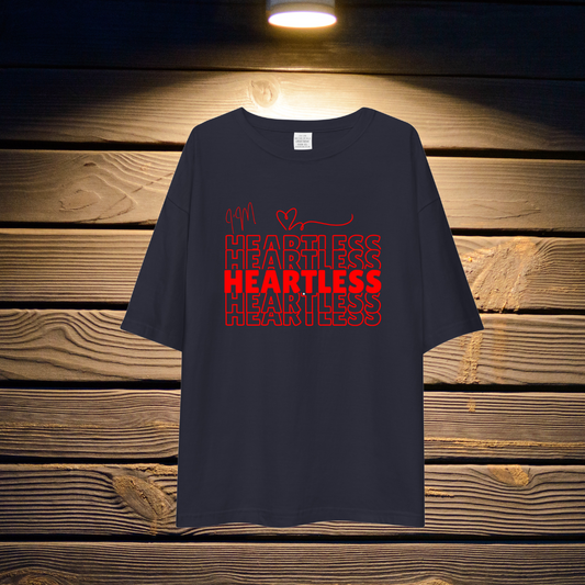 "I'm Heartless" Unisex Oversized T-Shirt Drop Shoulder
