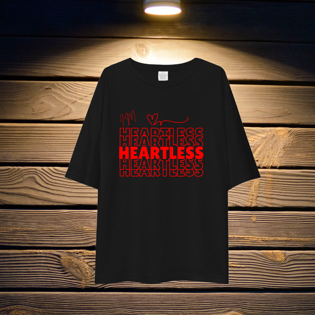 "I'm Heartless" Unisex Oversized T-Shirt Drop Shoulder